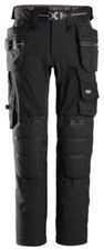 SNICKERS 6590 ALLROUND WORK STRETCH TROUSERS CAPSULIZED KNEEPADS HOLSTER POCKETS