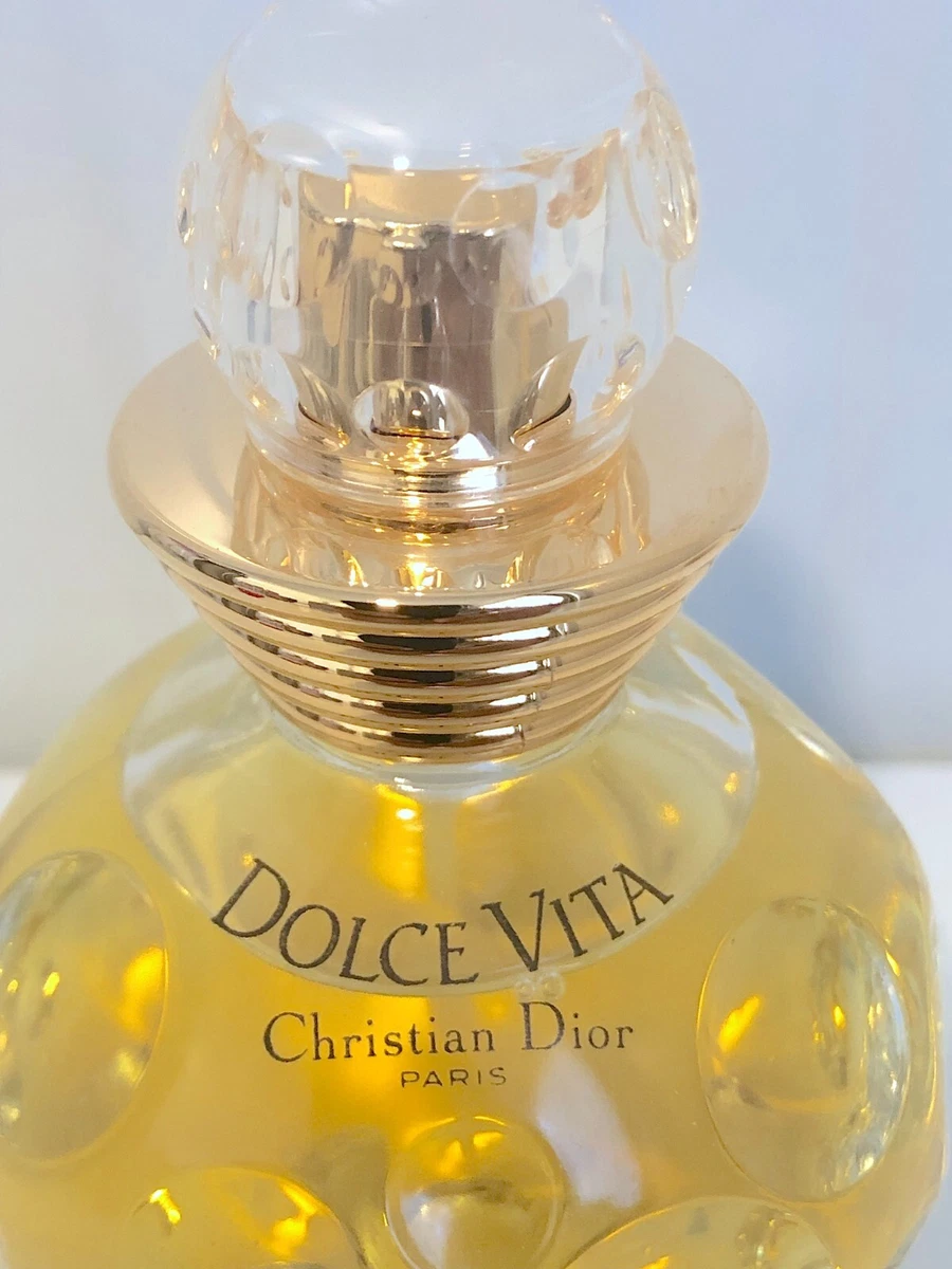 VINTAGE CHRISTIAN DIOR DOLCE VITA 100ml EAU DE TOILETTE SPRAY RARE FORMULA 1990s