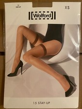 Wolford 15 Stay-Up Stockings Brand New 