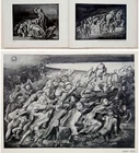 1944 HOLOCAUST ATROCITIES Jewish RARE ART BOOK Palestine HEBREW Judaica ISRAEL