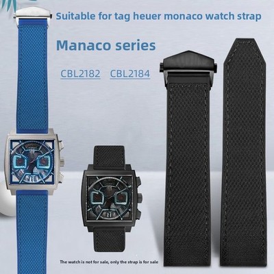 For Tag Heuer  Monaco CBL2182 2183 2184 Cowhide Genuine Leather Watch Strap 22mm