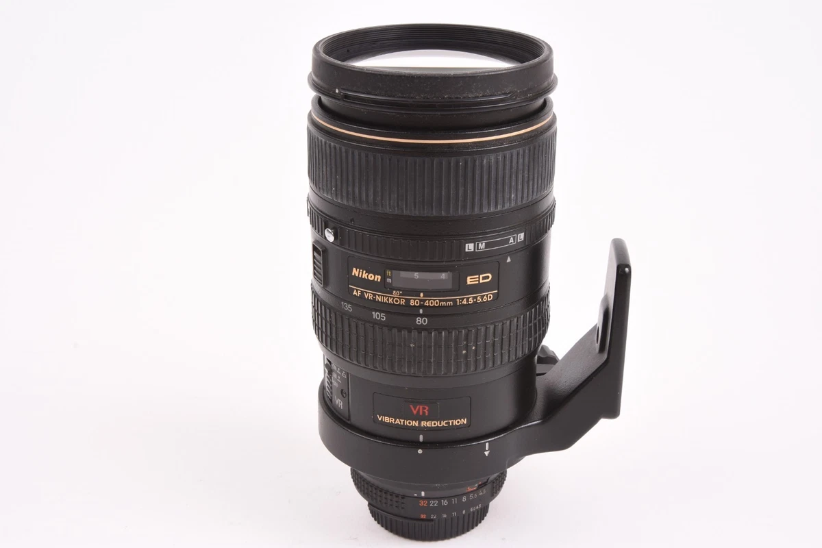 【美品】Nikon AF-S NIKKOR 80-400mm VR Nikon AF-S NIKKOR 80-400mm f/4.5-5.6G ED VR Lens