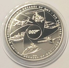 2024 Six Decades Of 007 UK Brilliant Uncirculated Completer Five Pounds £5 Coin 