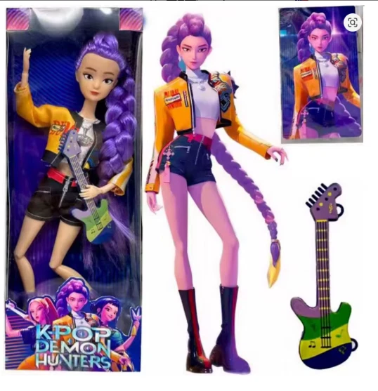 3PC/1pc Cosplay Kpop Demon Hunters Dolls Moveable Joint Collectible Figure Toy - Image 4 of 4