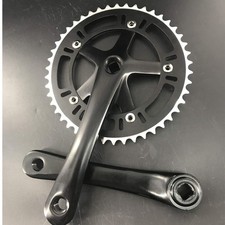 Crankset Set Single Speed 46t 170mm Crankarms 130 Bcd For Mountain Road Bike Fix Crankset Set Single Speed 46t 170mm Crankarms 130 Bcd For Mountain Road Bike Fix