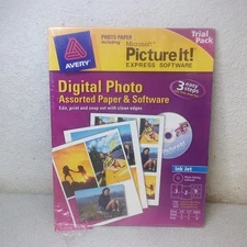 AVERY Digital Photo Paper 8"x10" Glossy 12 Prints w/ FREE Microsoft Software