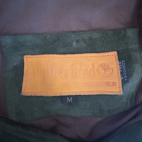 Timberland Vintage Men's 90s Green Suede Chore Barn Jacket Size Medium - Picture 4 of 11
