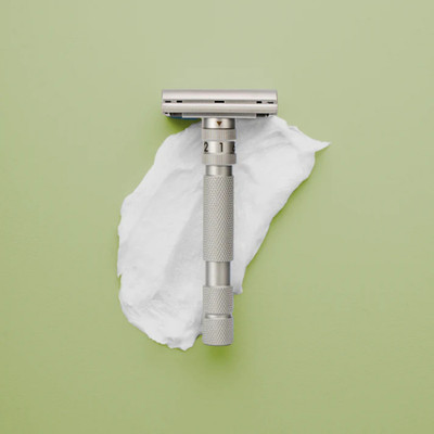 Rockwell T2 Adjustable Twist-To-Open Stainless Steel DE Safety Razor - Matte Sil