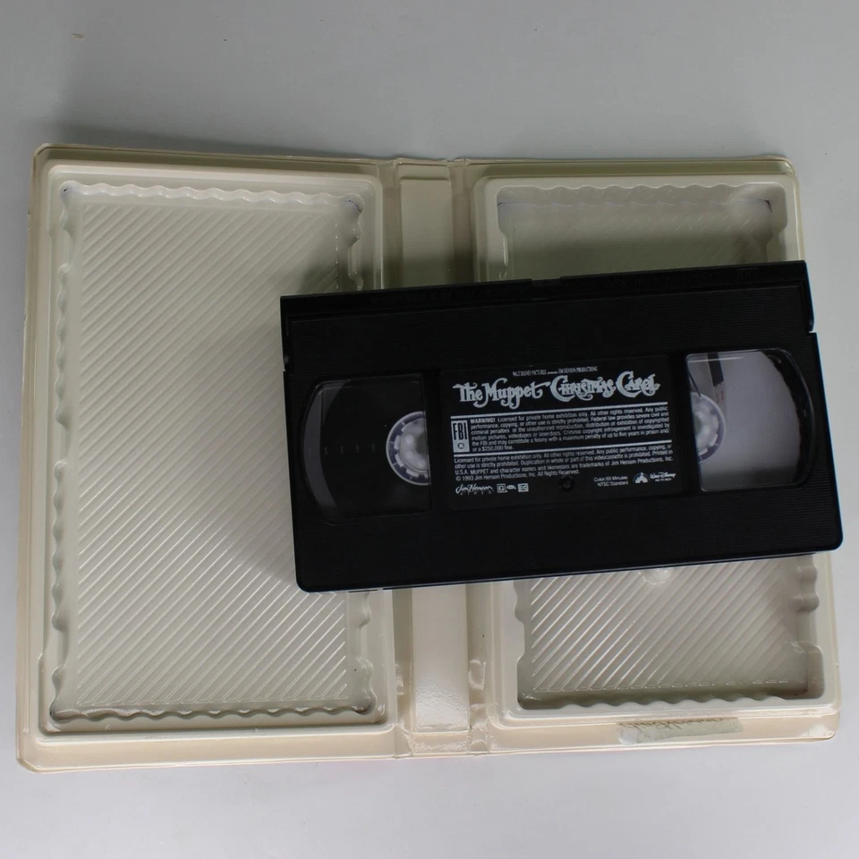 The Muppet Christmas Carol VHS 1993 Family Holiday Jim Henson Video - Image 3 of 4