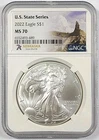2022 American Silver Eagle State Series Nebraska NGC MS70