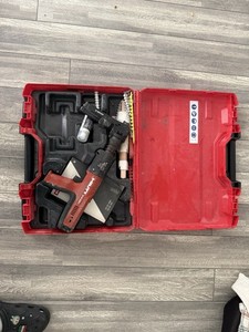 Hilti DX 351 Powder-Actuated Tool Red Black with Case and Accessories