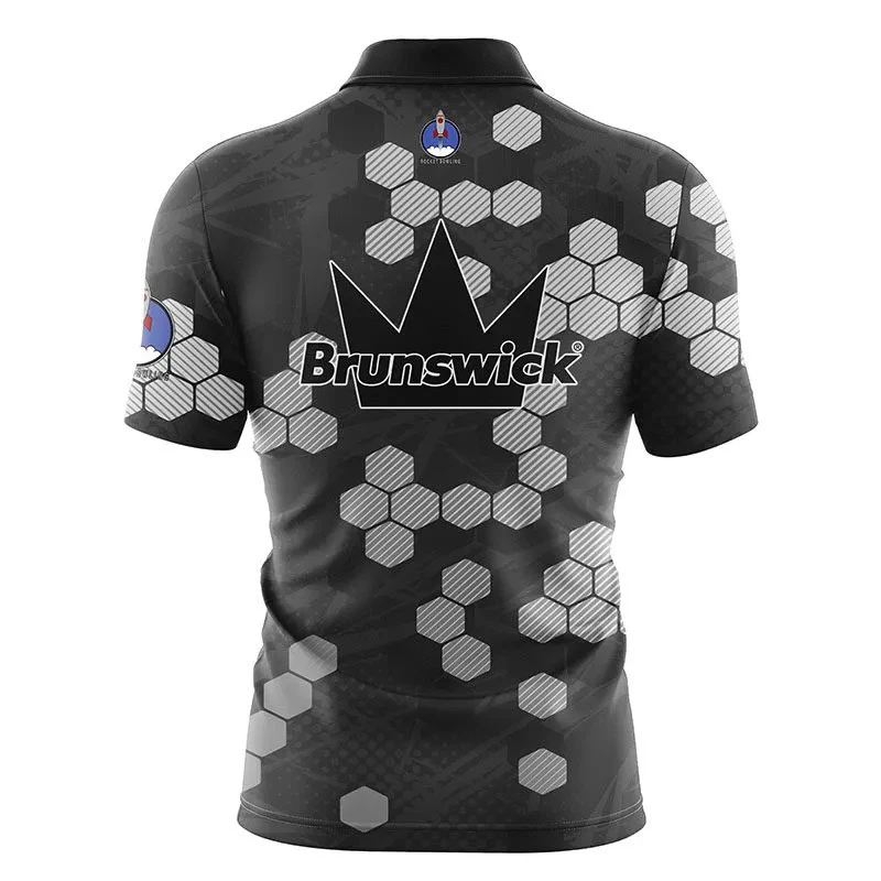 Brunswick Monochrome Xpress Ship Rocket Bowling Jersey