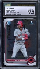 2022 Bowman Chrome Prospects 1st Elly De La Cruz Rookie CSG 9.5 Baseball RC Card