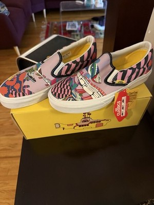 VANS Classic Slip-On The Beatles Limited Edition Canvas Multicolor New Box