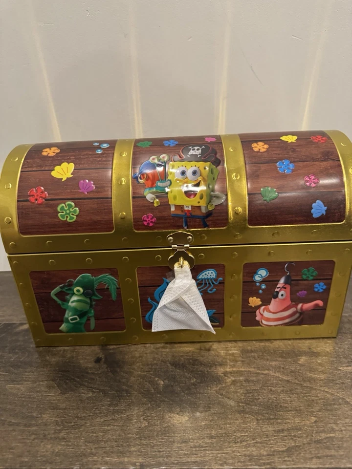SpongeBob SquarePants 2025 Cinemark Treasure Chest Popcorn Bucket brand new gift - Image 2 of 4