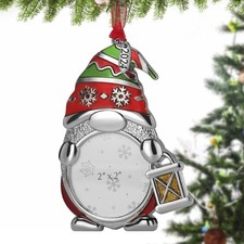  Santa Claus 2024  Christmas Tree Gnome Ornaments with 2" Photo Frame Insert,...