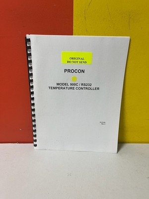 PROCON 900C / RS232 Controller Operating and Service Manual