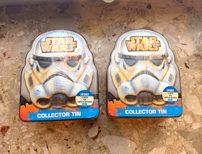 2x Sealed Star Wars Stormtrooper Collector Tin 2010 (Topps Rebel Attax)