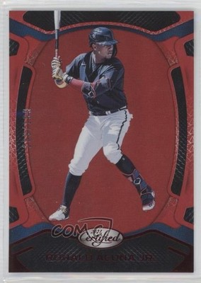 2021 Panini Chronicles Certified Red /199 Ronald Acuna Jr #10 2t9