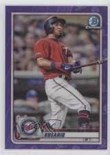2020 Bowman Chrome Purple Refractor /250 Eddie Rosario #52 0ji1