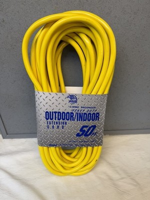 The Eagle 50ft 12/3 Heavy Duty Extension Cord / NITP / Yellow Indoor or Outdoor