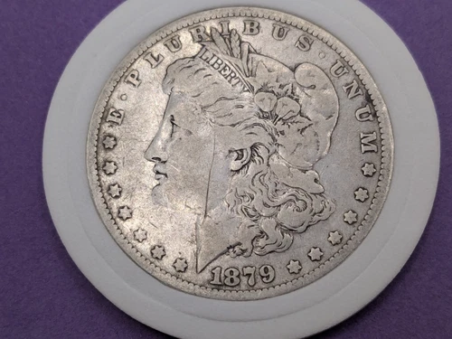 1879 $1 Morgan Silver Dollar E Pluribus Unum No Mint Mark