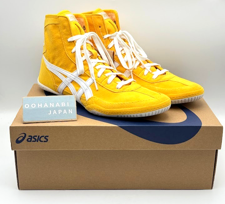 ASICS EX-EO Wrestling Boxing Shoes  1083A001  TWR900 New model  Yellow  & White
