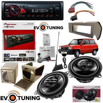 PIONEER EVOTUNING Autoradio Casse Pioneer con Kit installazione completo per Fiat Panda 141