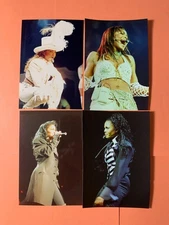 JANET JACKSON CLASSIC POP ARTIST LIVE IN CONCERT PHOTO SET 4 3x5 #1
