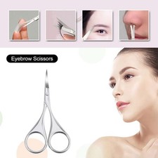 Nose Hair Scissors, Pointed Makeup Scissors, Eyebrow A4C9 Trimming Scissors P8J1