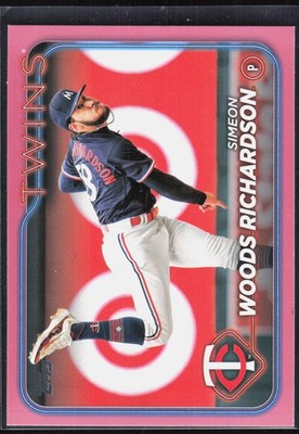 2024 Topps Update - Mother's Day Hot Pink Simeon Woods Richardson  /50 Twins