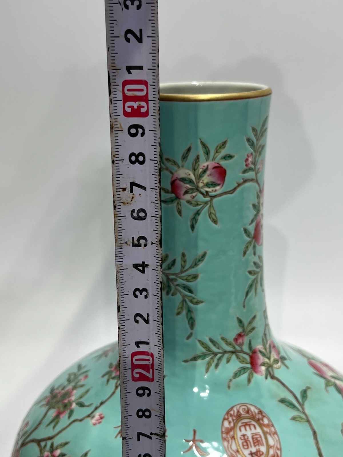 Nice Chinese Art Handmade Painting Famille Rose Porcelain Plants Shang Vase