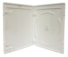 25 PREMIUM STANDARD Solid White Blu-Ray Single Cases 12MM