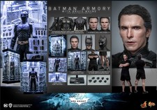 HOT TOYS MMS702 The Dark Knight Rises BATMAN ARMORY with BRUCE WAYNE 1 6 SCALE