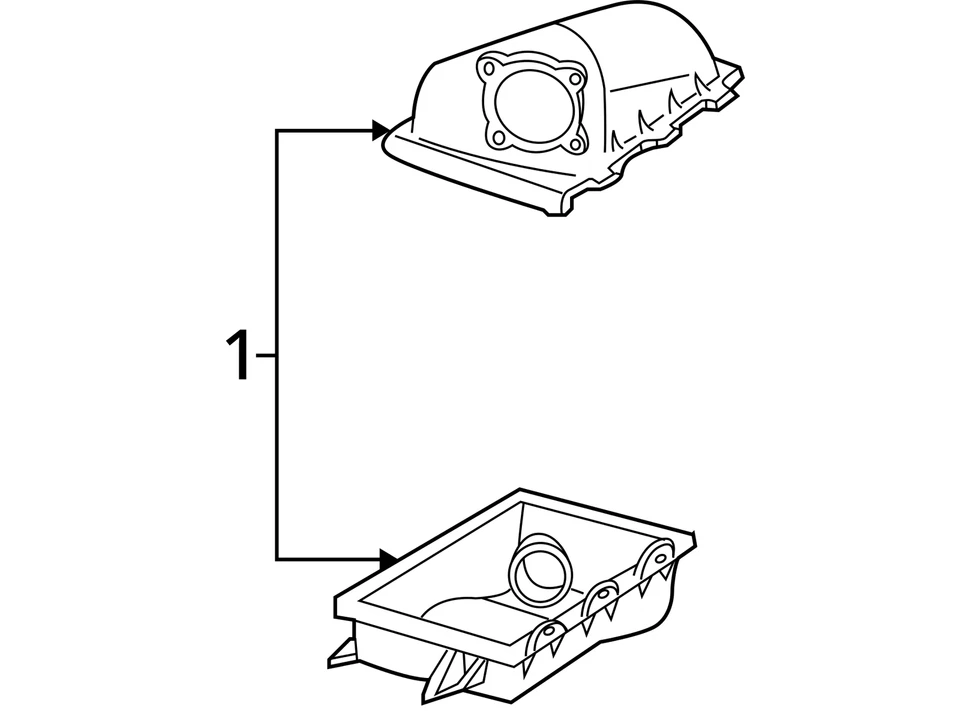 Коробка воздухоочистителя 2004 Ford Crown Victoria 4,6 л б/у от оригинального производителя 102 000 миль - Изображение 4 из 4