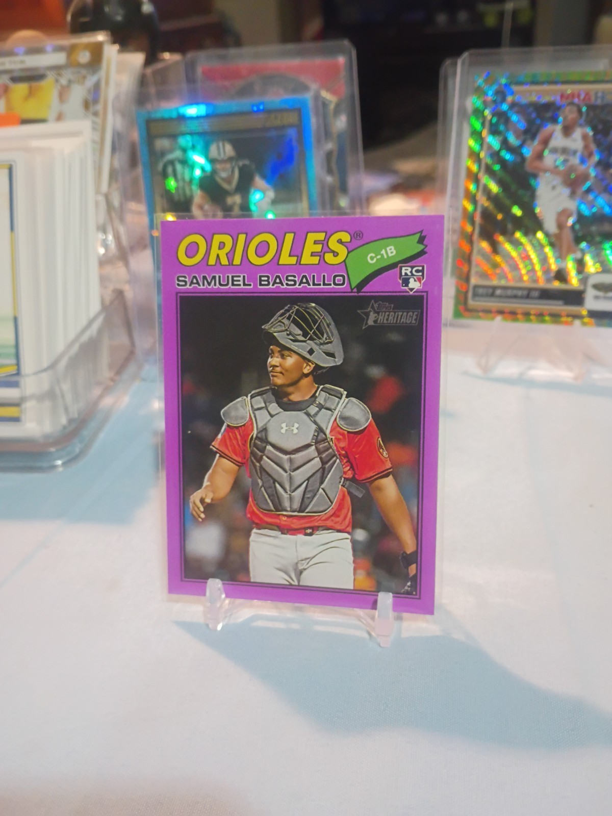 2026 Topps Heritage - Samuel Basallo #175 Light Purple Border (RC)