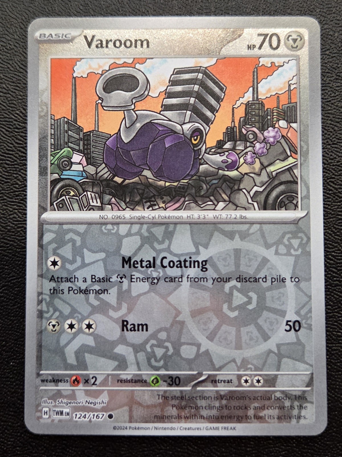 Varoom Common SV06: Twilight Masquerade 124/167 NM Pokemon Card
