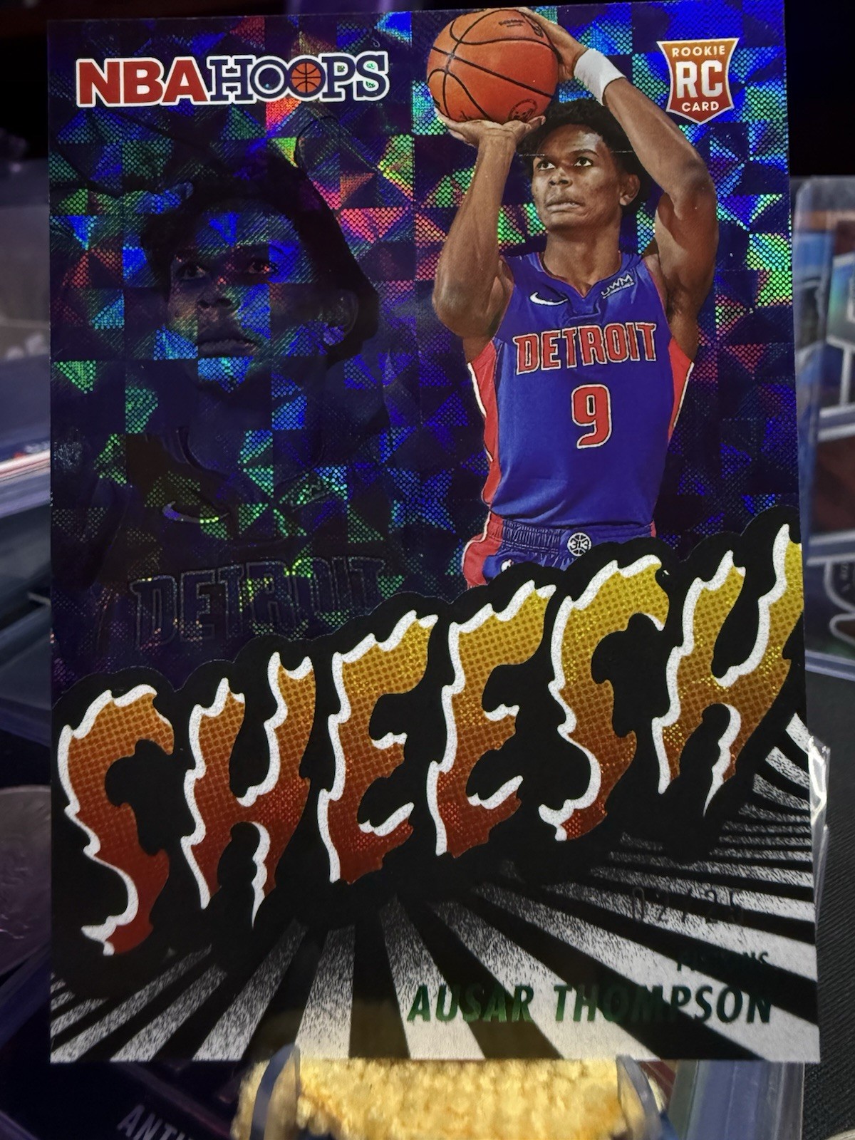 2023-24 Panini NBA Hoops - Sheesh Ausar Thompson #14 Hyper Green /25 (RC)