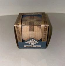 Mosaic Tile Wood Brainteaser Based on Ancient Artifacts Greek New