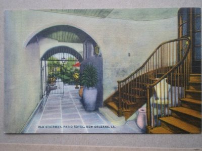 POSTKARTE USA NEW ORLEANS LA - ALTE TREPPE PATIO ROYAL
