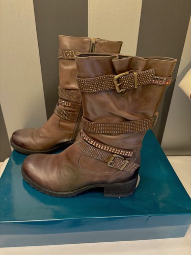 Bottes Liz Claiborne Pointure 7.5 US - Marron (ou Noir) En Cuir - Occasion