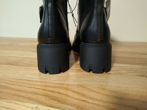 GBG Los Angeles Women's Combat Style Boots Size 8.5M Black New (RT003K) - Picture 4 of 9