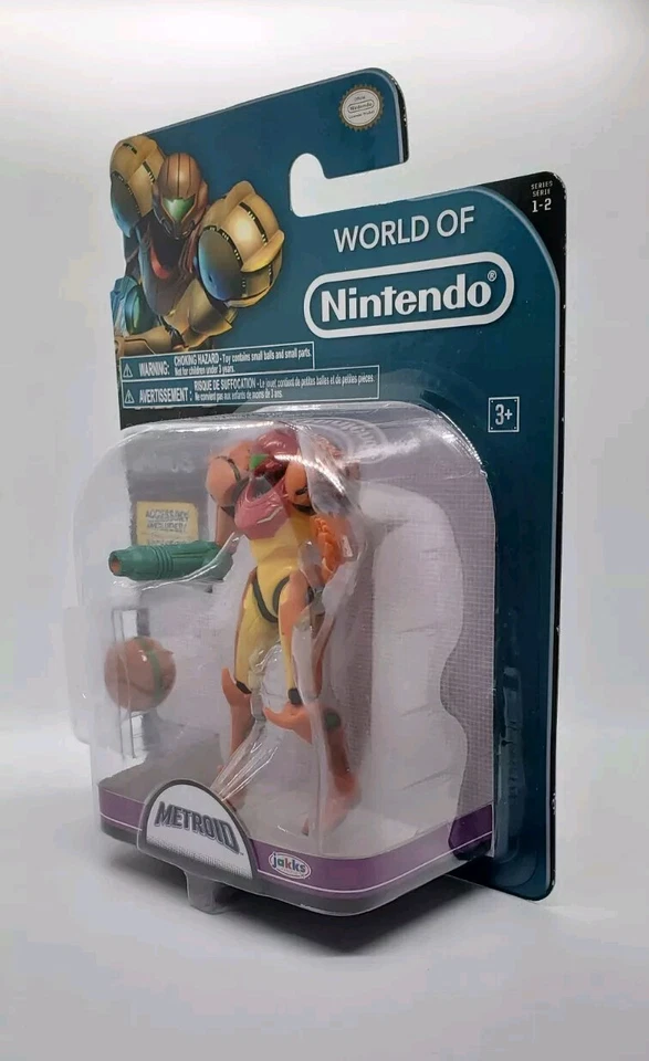 Фигурка SAMUS with Morph Ball 4 дюйма ЗАПЕЧАТАННАЯ - 2016 World of Nintendo S1 Jakks Pacific - Изображение 3 из 4