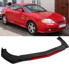For Hyundai Tiburon Carbon Fiber Front Bumper Red Lip Splitter Chin Spoiler For Hyundai Tiburon Carbon Fiber Front Bumper Red Lip Splitter Chin Spoiler
