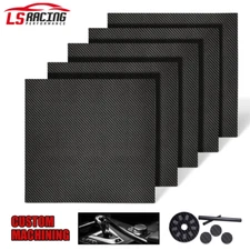 320X320MM 100% 3K Real Carbon Fiber Sheet Laminate Plate Panel 1-5MM Thickness