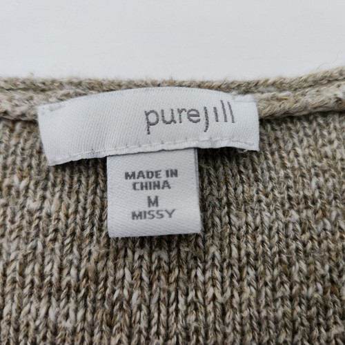 Maglione Pure Jill Missy tasca media cotone manica lunga scollo a V - Foto 5 di 7