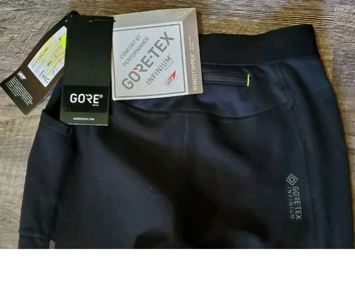 Medias ajustadas Gore-tex infinium negras amarillas neón, negras/amarillas neón XXL unisex  Foto 3 de 4