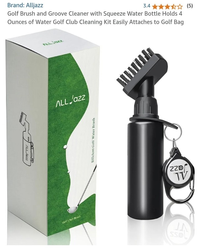 LAST ONE AllJazz Golf Brush & Club Groove Cleaners Water Brush With Spray Bottle