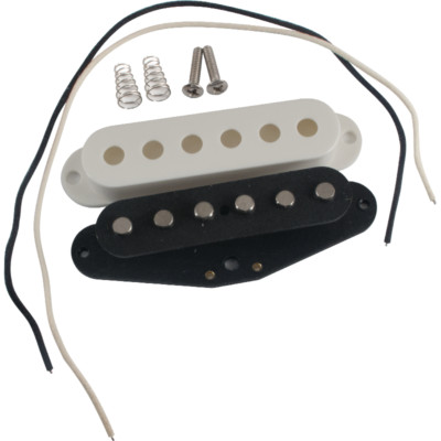 Pickup Kit, Single Coil for Stratocaster, White Cover