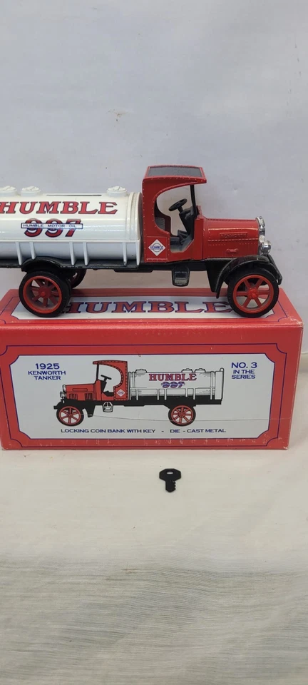 Ertl 1925 Танкер Грузовик Kenworth Скромная Монета Банк с Ключом Литая под давлением 1993 Exxon - Изображение 2 из 4